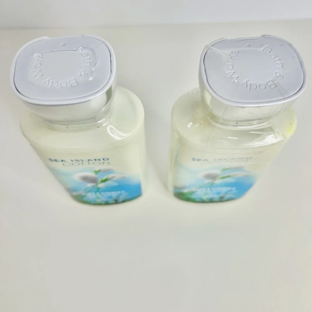 Bath & Body Works Sea Island Cotton Discontinued Body Lotion 8 oz 2 Pack Sealed - Picture 2 of 6
